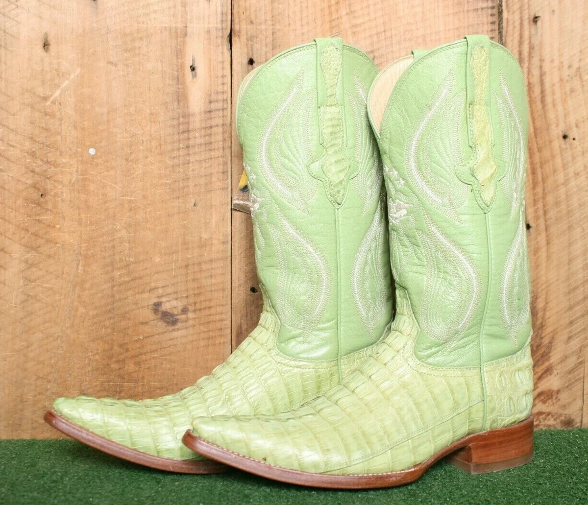 Green alligator best sale boots