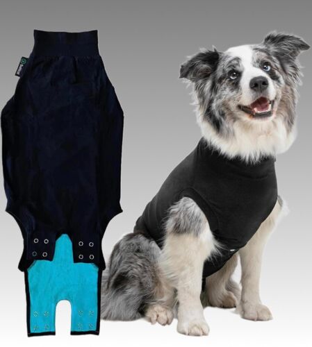 SUITICAL Recovery Suit for Dogs BLACK Sz SMALL VET Recommended CONE Alternative