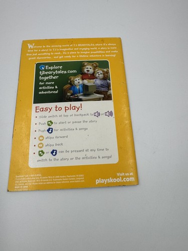 Playskool TJ Bearytales Sharing the Gift of Story MY BIG MESS Book Only - Picture 2 of 8
