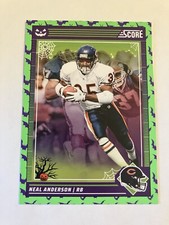 Neal Anderson 2024 Score Football Halloween Green Bats #53 Chicago Bears