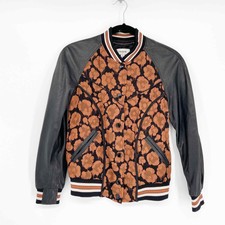 Coach 1941 Shrunken Wild Beast Satin Jacquard Jacket Size 00