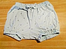 Gap Baby Size 12-18 Months 100 Cotton E/W Green/ Silver Polka Dots Shorts