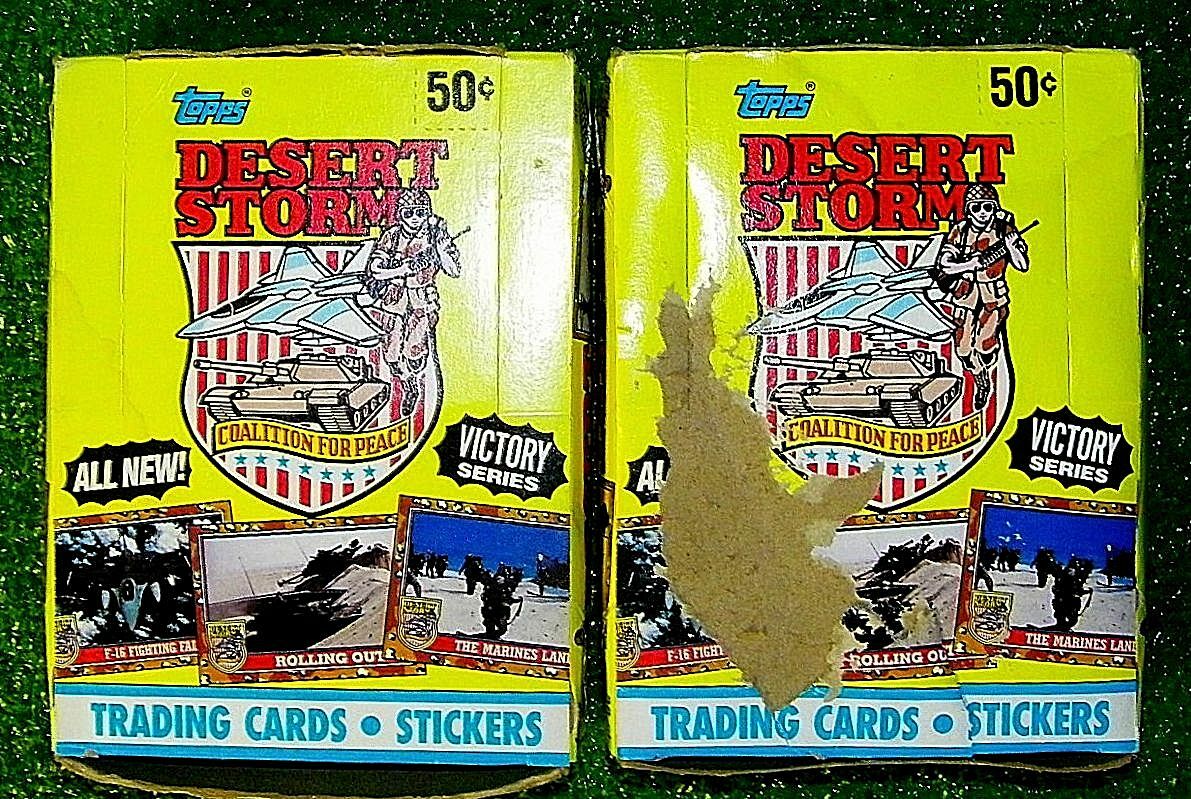 Topps 1991 Desert Storm Trading Cards 36ct Full Box Victory Series