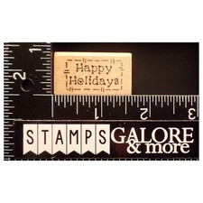 Darcies Rubber Stamps E3917 HAPPY HOLIDAYS GREETING T06