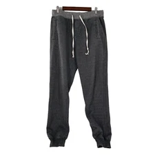 California WHO.A.U Gray Drawstring Jogger Sweatpants L Soft Fleece Lined Pants b