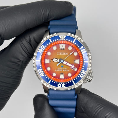 Citizen Promaster Dive Eco-Drive Orange Dial Men's Watch BN0169