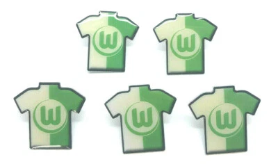 5x VfL Wolfsburg Pin Trikot Fussball Bundesliga Sonderposten Restposten - Bild 1 von 2