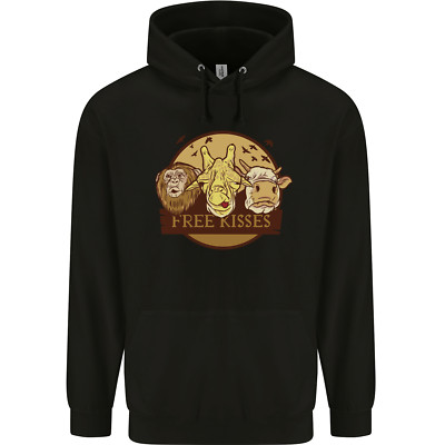 Free Kisses Tiere Kuh Affe Giraffe Kinder Kids Hoodie
