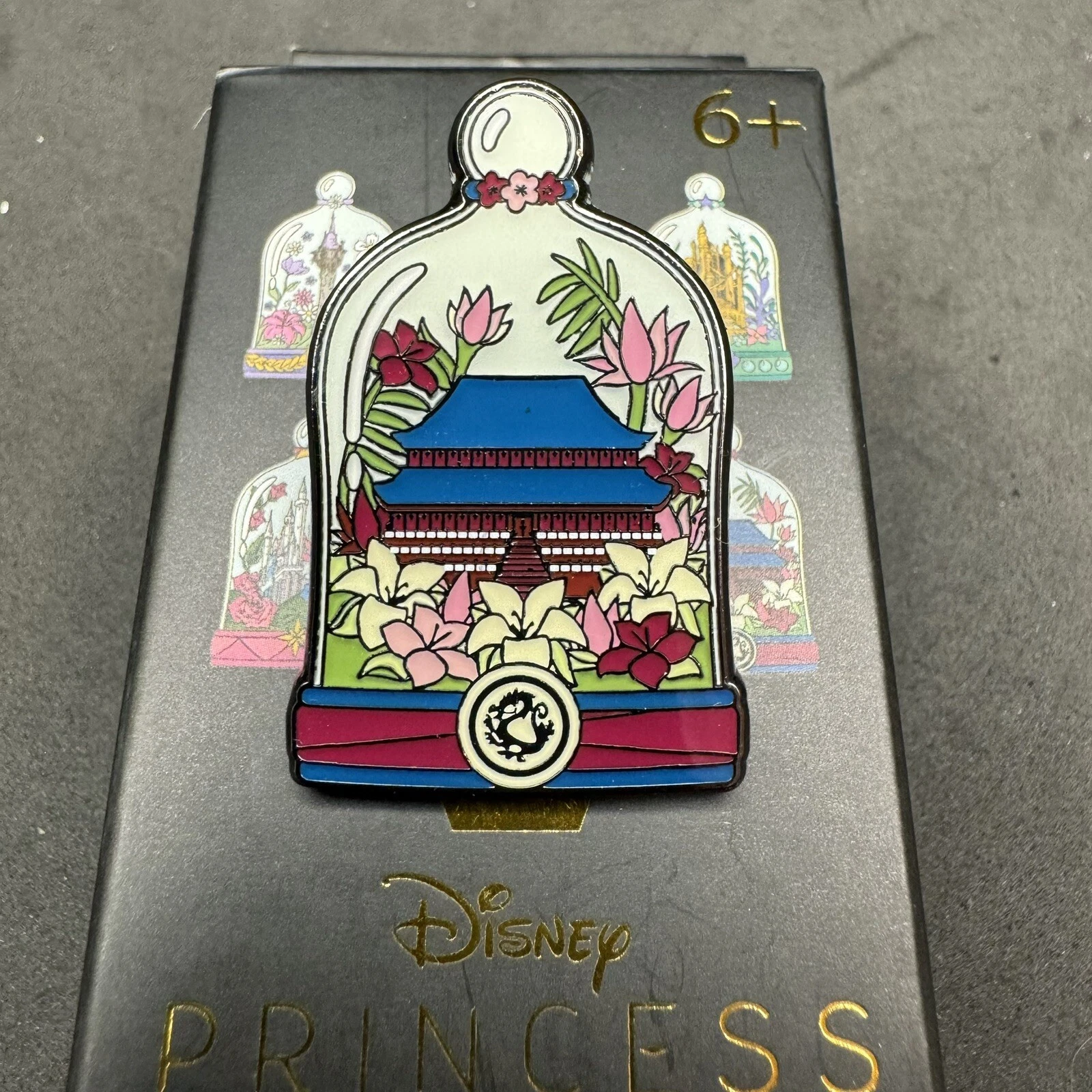Disney Mulan Princess Terrarium Loungefly Enamel Pin