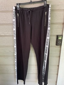3 pr Victoria's Secret yoga joggers lounge pants sz S Gray black long dog logo
