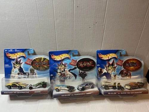 Hot Wheels VTG Yu-Gi-Oh #B0670 Limited Edition 3 Vehicle Set 1 64 Scale