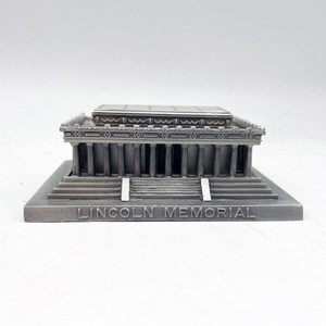 Pewter LINCOLN MEMORIAL Souvenir Building — Bates & Klinke