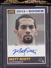 2013 Score #406 Matt Scott Rookie Signatures Blue