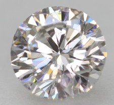 Certified 0.70 Carat D VS2 Round Brilliant Natural Enhanced Loose Diamond 5.53mm