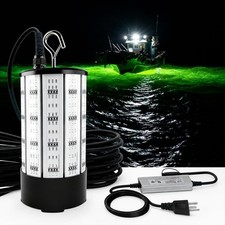 120W Green Submersible Fish Light 530nm 15000LM 30FT Cord