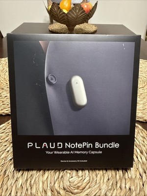 PLAUD NotePin AI Voice Recorder 64GB Bundle (PN0200) Lunar Silver
