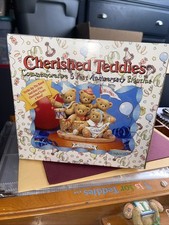 5 Yr Anniversary Cherished Teddies Commemorative Figurine 205354 New In Box