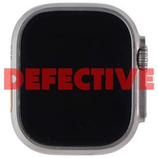 DEFECTIVE Apple Watch Ultra (49mm) Titanium A2622 GPS + LTE - Black (M/L)