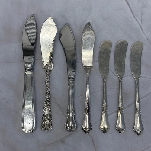Antique Sterling Butter Spreaders & Knives Lot – Tiffany & Co., Towle