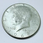 1969-D Kennedy Half Dollar 50c, 40% Silver, Circulated Coin Free Shipping #7392