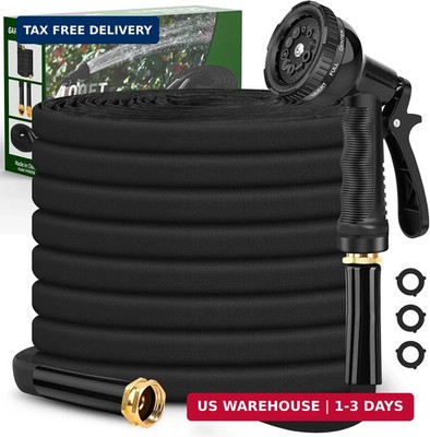 Itsonestep Garden Hose 100ft, 3/4'' GHT Non-Expanding Water Hose Lightweight, Fle
