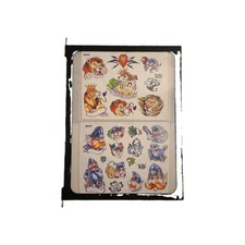 Tattoo Flash Prints In Original Tattoo Shop Frame 18"x 24"