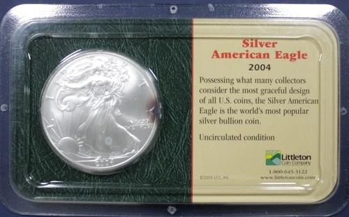 2004 American Silver Eagle $1 ✪ Littleton Coin Company ✪ Uncirculated (6085)