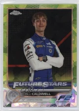 2022 Chrome Sapphire Edition Formula 1 Chartreuse Refractor Olli Caldwell 0v2h