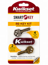 Kwikset SmartKey Re Key Kit Lock Rekey Tool 4 Keys Home Security Door Set