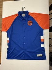 New York Knicks Jacket Snap Up Hardwood Classics Mitchell  Ness Size 2XL