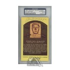 Joe DiMaggio Autographed New York Yankees Hall of Fame Plaque Postcard - PSA/DNA