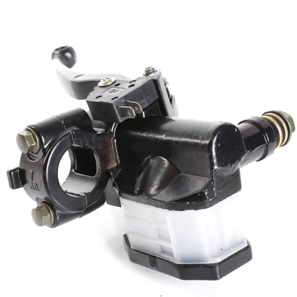 Palanca De Freno GOOFIT Para Moto - Cilindro Maestro Derecho De 22mm, Aluminio Negro, Para Suzuki GN125, GS125 Y Más