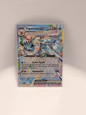 Pokemon TCG Vaporeon EX 023/131 Prismatic Evolutions Holo Double Rare
