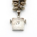 Navajo Annabelle Peterson Sterling Turquoise Opal Channel Inlay Necklace#S5206-3 — photo 5