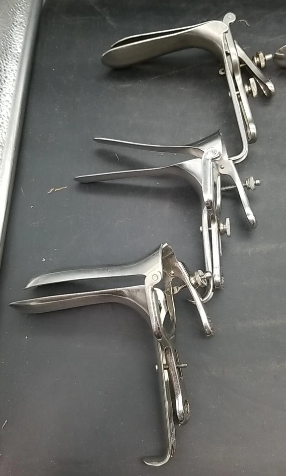 Vaginal Speculum LOT of 7 Vintage OB/GYN Surgical Instruments Stainless - Image 3 of 4