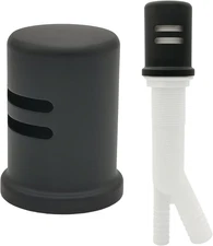 Dishwasher Air Gap Kits with Black Dishwasher Air Gap Cover and Matching Escu...