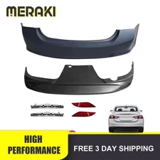 Fits 16-20 Chevy Malibu Rear Upper Lower Bumper & Retainers & Reflectors 