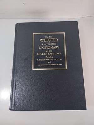 Vintage The New Webster Encyclopedic Dictionary of the English Language LARGE HC