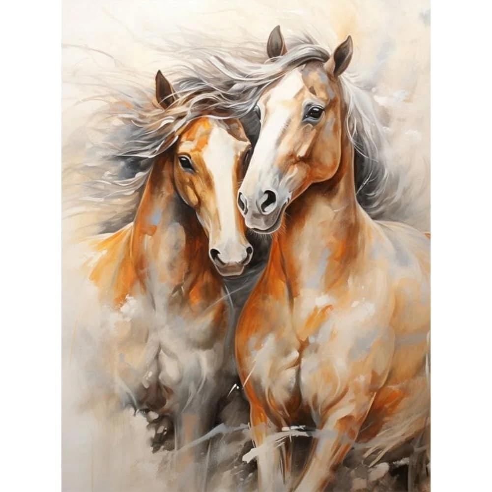 Yeerum 5D Diamond Painting Kit - Cavallo A Pieno Rettangolo, 30x40cm - Per Adulti E Principianti, Attività Creativa E Anti-Stress - 5