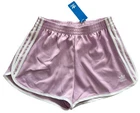 Adidas Womens Track Shorts 3s Sprinter Size Small Light Orchid Purple