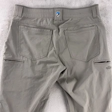 Kuhl Deceptr Pants Mens Size 34x32 Light Gray Stretch Hiking Outdoor Performance