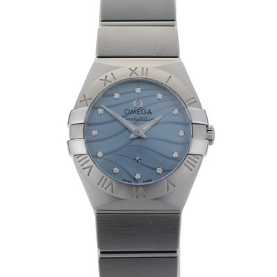 OMEGA Constellation 123.10.27.20.57.001 Blue Diamond MOP SS 27mm Ladies Watch
