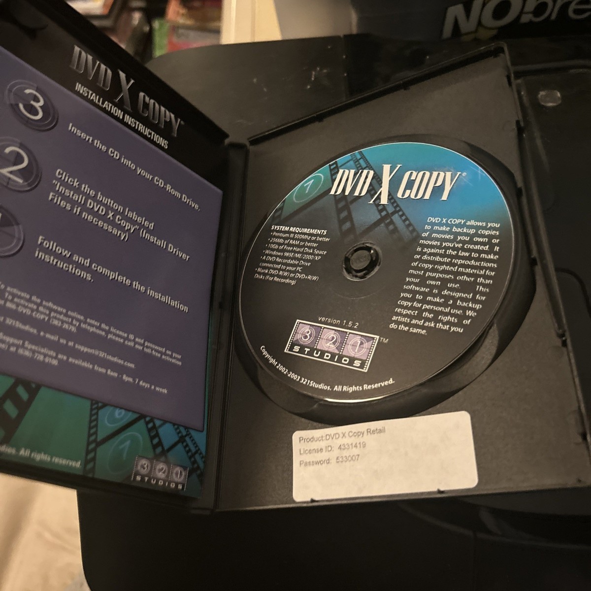 321 Studios DVD X Copy Movie Backup Restoration Copy Restore Pre