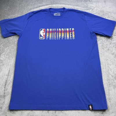 NBA Philippines Shirt Mens Medium Blue NBA Basketball NBA Store Graphic Tee Rare