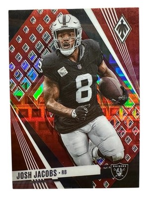 2023 Panini Phoenix Josh Jacobs Red Pandora SP #57 - 02/10 SSP Raiders Rare