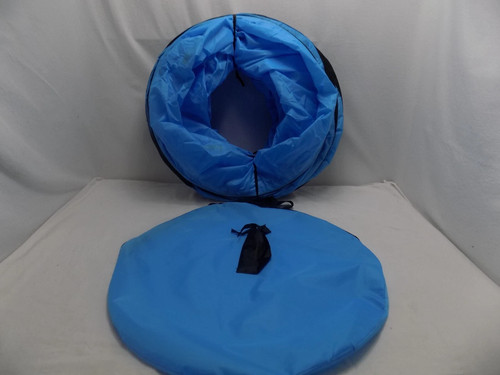 Dog Tunnel Waterproof Oxford Fabric Dog Training Equipment Blue Collapsible