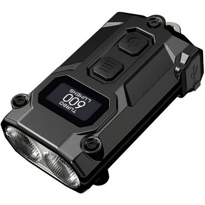 Nitecore 600 Lumen Multi-Color Rechargeable Keychain Flashlight - TINI 3 BLACK