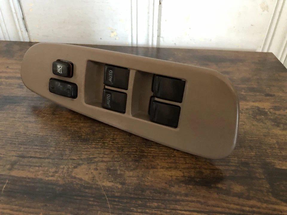 2001-2007 Toyota Sequoia Master DRIVER Power Window Door Lock Switch Tan OEM - Image 3 of 4