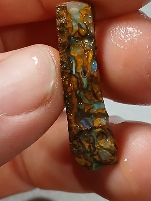 Australia Boulder Opal Unknown Field Blue R2008 Specimen 9 Carat Specimen 