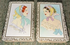 Vintage Victorian Portraits Fashion Playing Cards Two Decks
